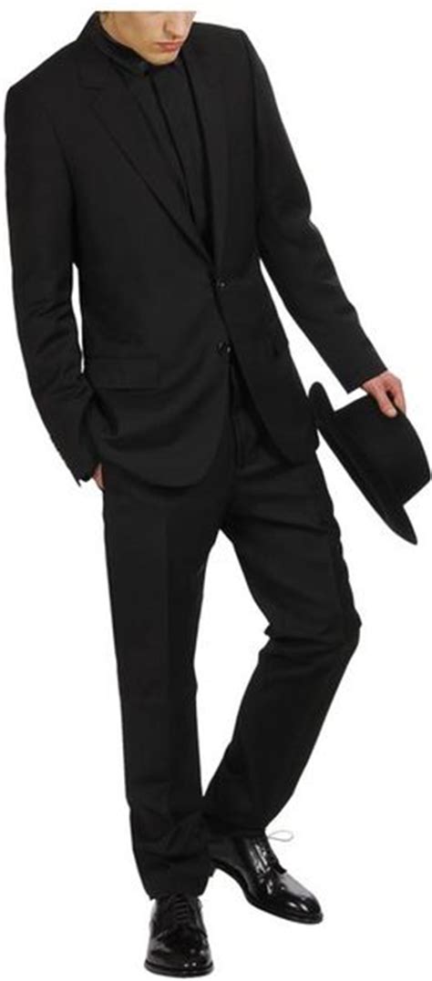 Dior Homme Tailored Fine Wool Suit In Black For Men Lyst