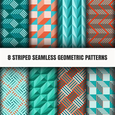 Set Of Seamless Geometric Patterns 680815 Vector Art At Vecteezy