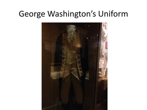 Ppt George Washingtons Uniform Powerpoint Presentation Free