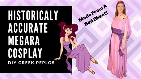 Historically Accurate Megara Cosplay Ancient Greek Peplos Easy Diy