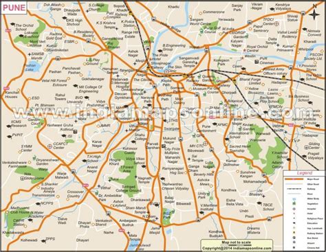 Pune town map, road map and tourist map, with michelin hotels, tourist sites and restaurants for pune. Pune city map - City map of Pune (Maharashtra - India)