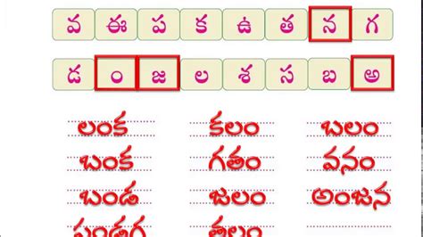 1st Class Telugu 10 Eetha Iii Write Write The Telugu Words Page No
