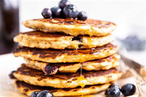 Blueberry Oatmeal Pancakes Recipe With Step By Step Images