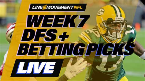 The nfl season has finally arrived and bettors are looking at nfl week 1 odds and are seeking the best lines. The Line Movement NFL Show: Week 7 DFS + Betting Picks ...