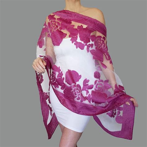 Evening Wraps And Shawls Wedding Scarf Chiffon Women S Poncho Stole Off The Shoulder