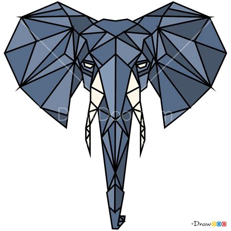 How To Draw Elephant Geometric Animals