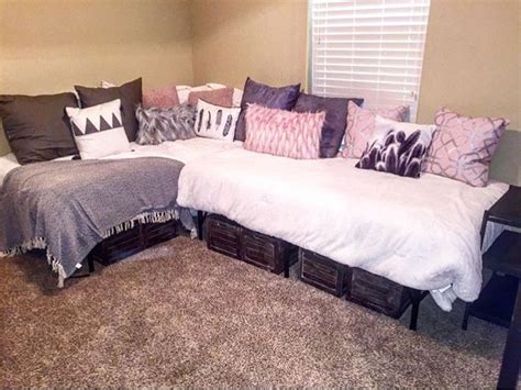 Diy Twin Bed Couch For Teens Or Guest Bedroom Storage Under Neath