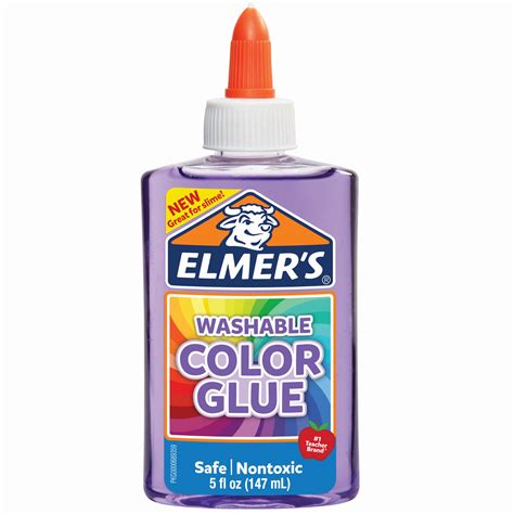 Elmers Washable Translucent Color Glue Purple 5 Ounces Great For