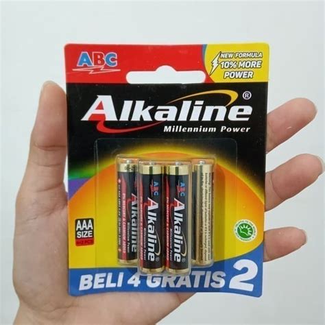 Jual 6pcs Baterai ABC Alkaline Size AAA A3 LR03 6 Pcs BATTERY