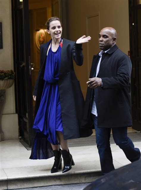 Emma Watson Leaving Her Hotel In Paris Celebmafia