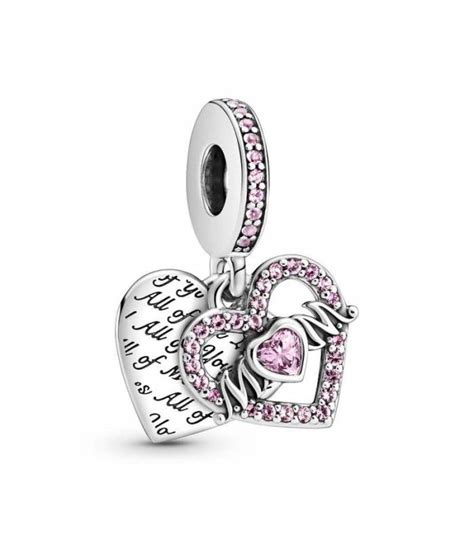 Charm Colgante Pandora Doble Corazón Mamá Grabado 799402c01