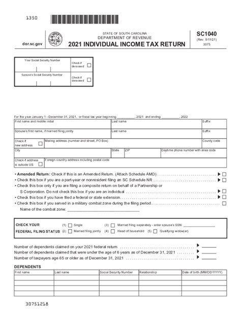 Sc Tax Forms Fill Out And Sign Online Dochub