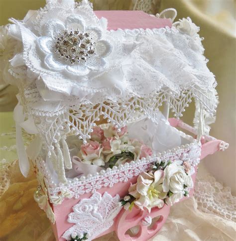 Showing different techniques with glue and sewing on how to build up a flower. Shabby Chic Flower Cart
