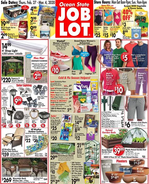 Ocean State Job Lot Current weekly ad 02/27 - 03/04/2020 - frequent-ads.com