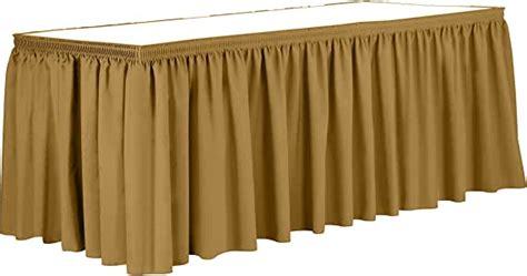 Ultimate Textile 7 Ft Shirred Pleat Polyester Table Skirt