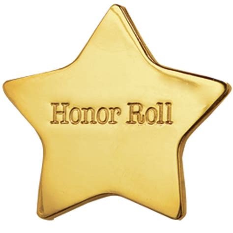 Honor Roll Star Pin Jones School Supply