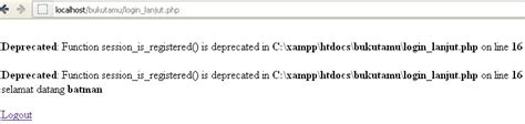 Deprecated Function Pada Php Catatan Lain