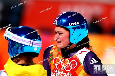 Carina Vogt R Of Germany Celebrates After Winning The Gold Medal In
