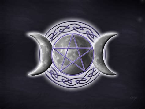 Triple Moon W Pentacle Wiccan Crafts Wicca Wiccan Art