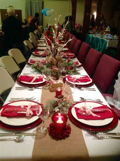 Christmas Banquet Table Decorations Banquet Table Decorations