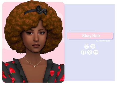 The Sims 4 Shay Hair By Simancholy Base Game Compatible Cc The Sims