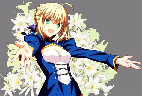 Saber From Fate Stay Knight Anime Fate Series Saber Fatestay Night
