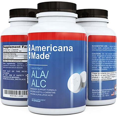 Pure Alpha Lipoic Acid Supplement ★ Potent Ala ★ Natural Acetyl L