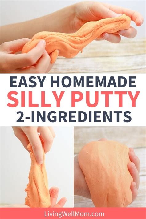 How To Make Putty 2 Ingredient Diy Silly Putty