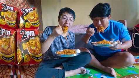 Spicy Noodles Challenge With Bhatij 2pm Challenge 2pm Mukbang Youtube