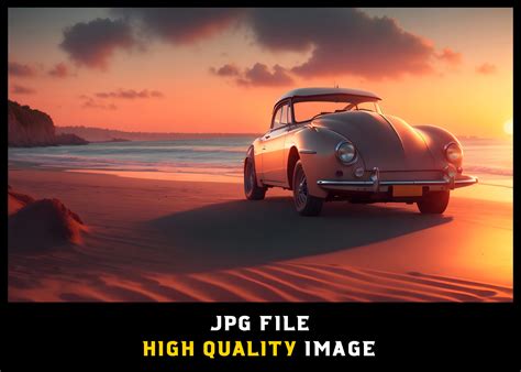 Abandoned Car on the Beach Background Graphic by WODEXZ · Creative Fabrica