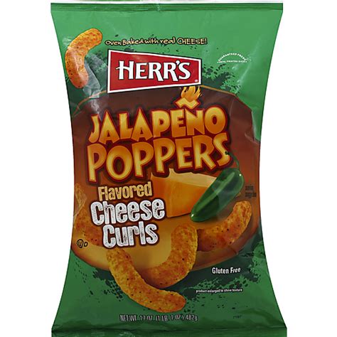 Herrs Flavored Cheese Curls Jalapeno Poppers Shop The Marketplace