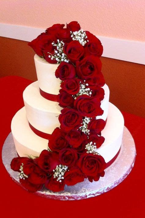 Luxury Creations Houston Tx Wedding Cake Red Wedding Cake Roses Wedding Cake Pinterest