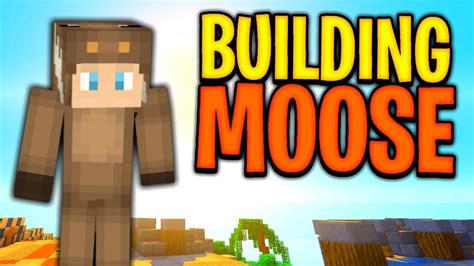 Building Moosecraft In Minecraft Youtuber Build Challenge Youtube