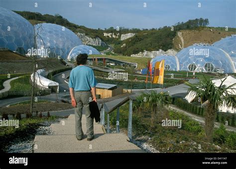 Eden Project St Austell Cornwall Stock Photo Alamy