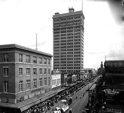 Austin Avenue Waco Texas After Alico Building Completion 1910s Rare