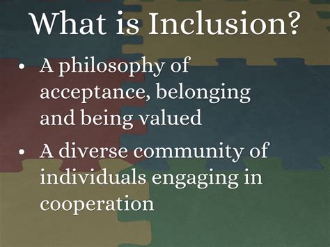 What Is Inclusion By Hillsweeney