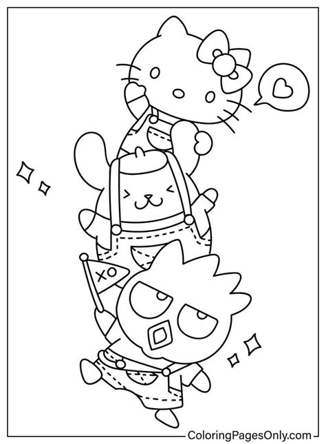 48 Badtz Maru Coloring Pages ColoringPagesOnly In 2024 Hello