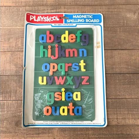Playskool Magnetic Spelling Board Vintage Spelling Toy Vintage