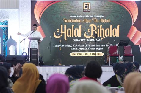 Halal Bihalal Ika Smansa Danny Pomanto Titip Pesan Tanam Kebaikan