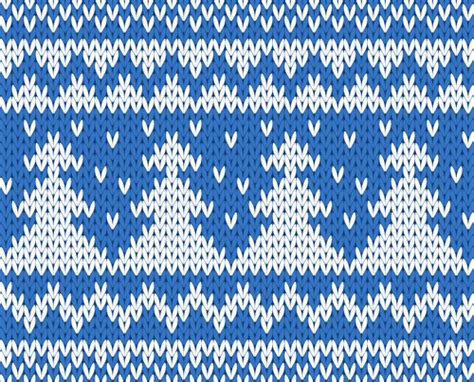 Your search for christmas fabric is over! Knitted fabric christmas pattern vector set Free vector in ...