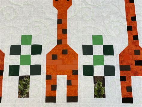 Sandras Giraffe Baby Quilt Lady Bird Quilts
