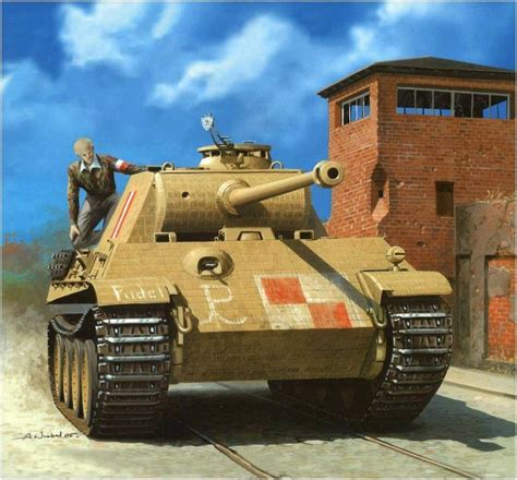 Pz Kpfw V Panther „pudel Rys Arkadiusz Wróbel Tanks Military
