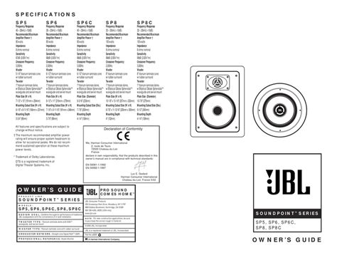 Jbl Com Owners Manual