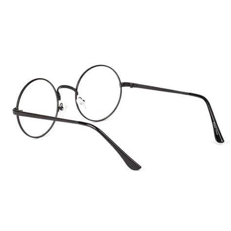 fashion retro round metal frame clear lens glasses nerd spectacles eyeglass unisex in eyewear