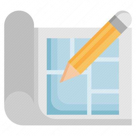 Blueprint Plan Architecture House Draft Icon Download On Iconfinder