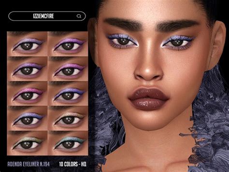The Sims Resource Imf Adenda Eyeliner N194 In 2022 Eyeliner