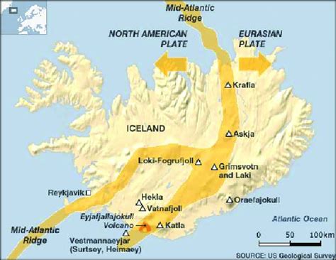 Two Tectonic Plates Iceland