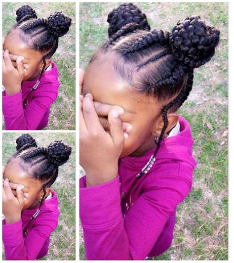 29 braided cornrows with buns for little black girls afrocosmopolitan black hairstyles with