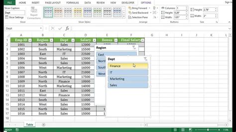 How To Create Table In Excel 2013 Youtube Youtube