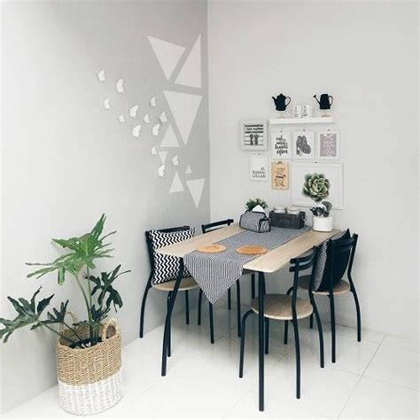 desain ruang makan bergaya cafe  dirancang  rumah